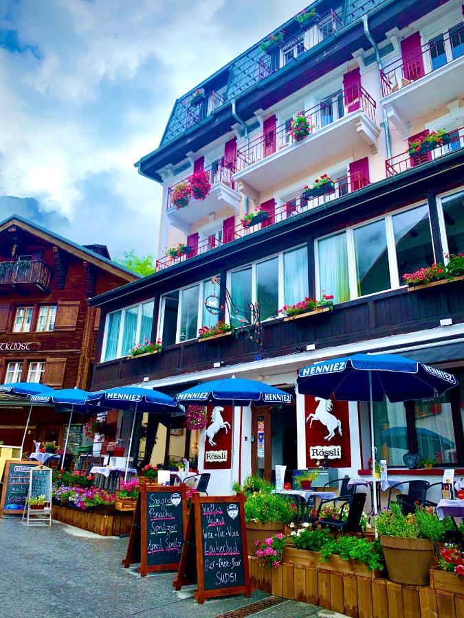 Weisses Roessli Hotel Leukerbad Kültér fotó