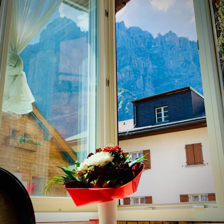 Weisses Roessli Hotel Leukerbad Kültér fotó