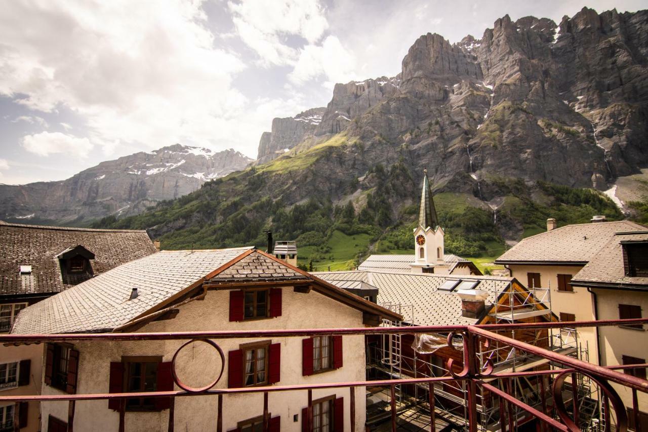 Weisses Roessli Hotel Leukerbad Kültér fotó